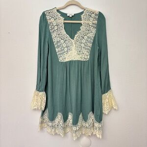 Umgee Lace Tunic Dress